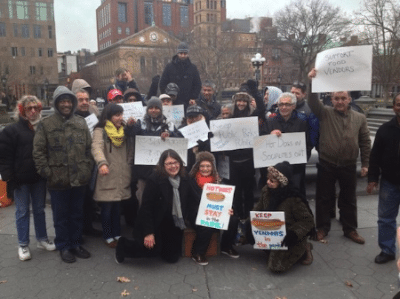 Rally to Save Hot Dog Vendors Washington Square Park December 2013