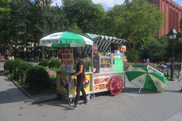 Hot Dog Vendor Returned to Park - One now, not two