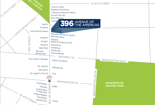 Cushman Wakefield Description of Neighboring Stores to 396 Sixth Avenue