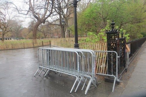 French Barricades at Washington Square Park