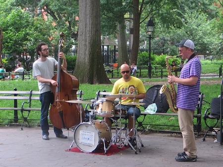 Music At Washington Square Park Greenwich Village NYC