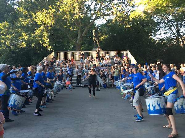 fogo azul drummers washington square park 1