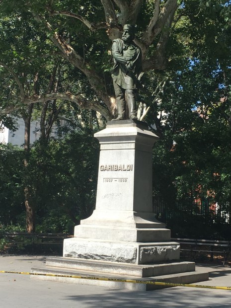 Garibaldi statue Washington Square Park