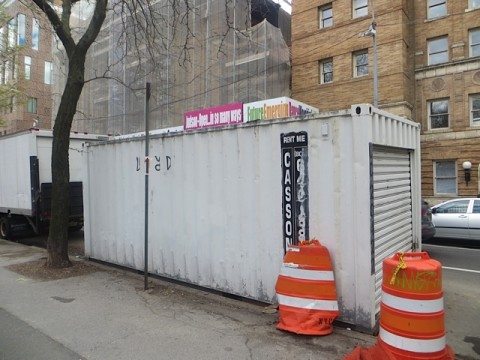 Parks Department Storage Replaced Ugly NYPD Trailer Washington Square South Greenwich Village